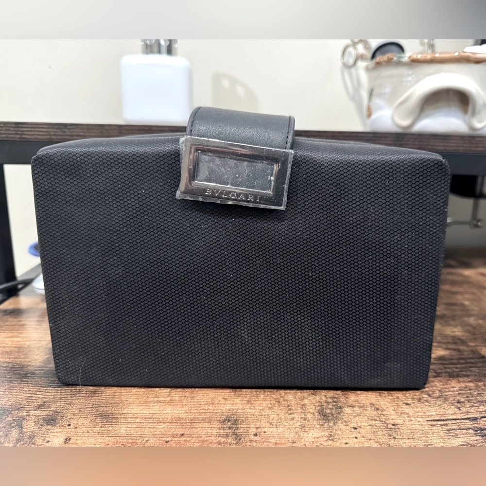 Bvlgari Black Cosmetics Toiletries Bag Travel Pouch